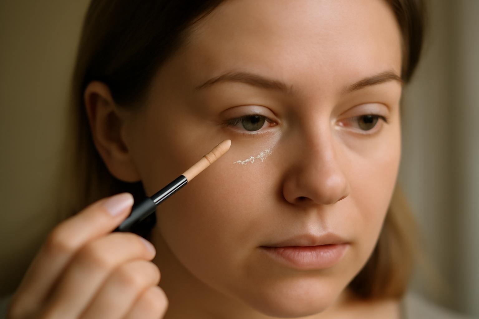 Jak zapobiec zbieraniu się korektora w załamaniach pod oczami