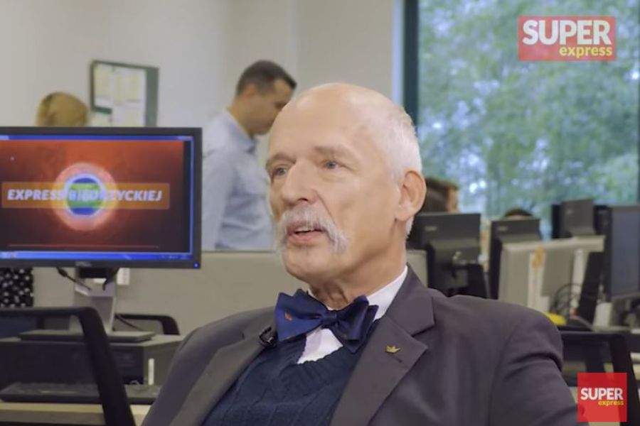 Janusz Korwin-Mikke. / foto: YouTube: SE