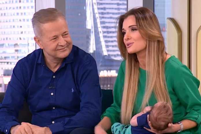 Apoloniusz Tajner z żoną i dzieckiem. /foto: Prt Sc Dzień Dobry TVN