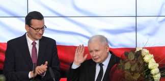 Mateusz Morawiecki i Jarosław Kaczyński, wybory parlamentarne 2019/Fot. PAP