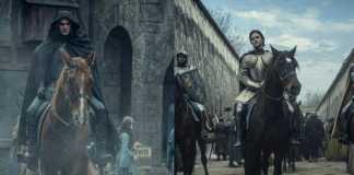 Henry Cavill jako wiedźmin Geralt, Maciej Musiał jako sir Lazlo Źródło: Netflix