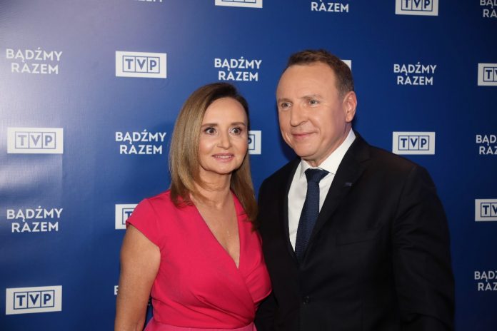 Jacek Kurski, Joanna Kurska Źródło: PAP