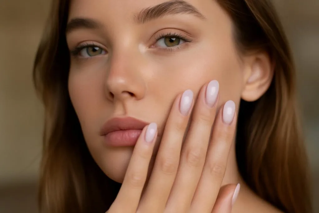 „Baby Chrome” to manicure it-girl tego sezonu: subtelnie lśniące propozycje
