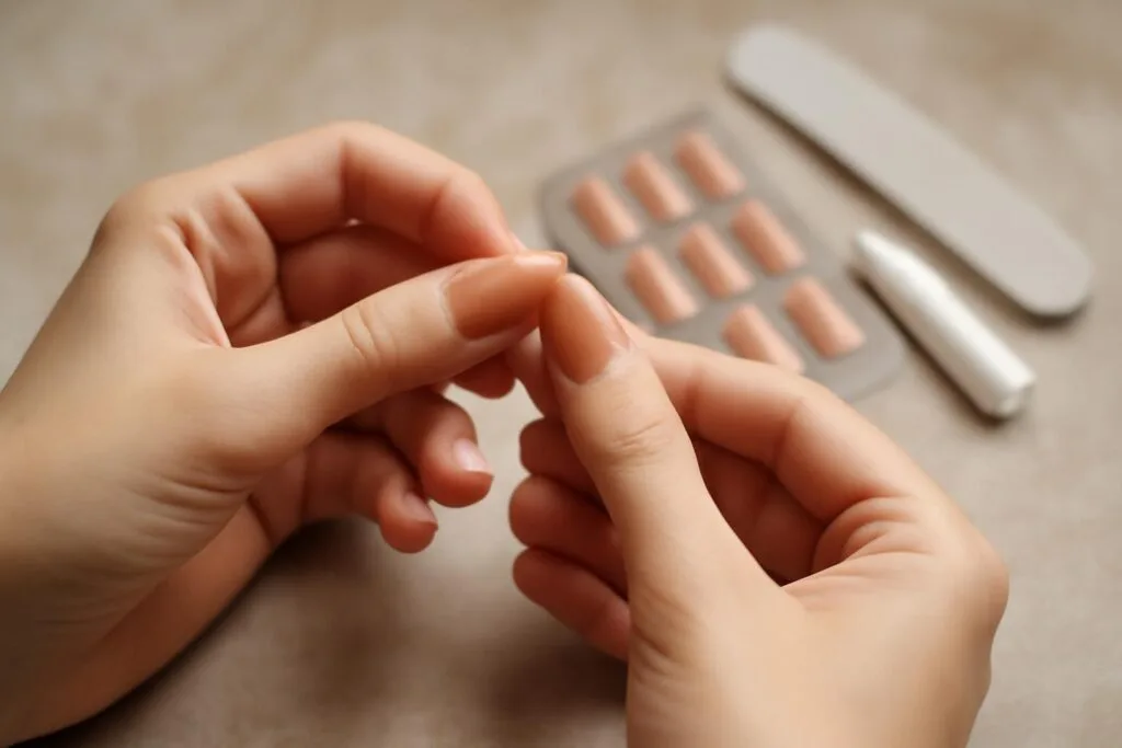 Paznokcie press-on: jak używać, nakładać i zdejmować