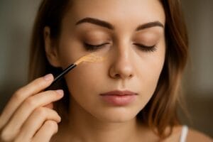 Jak zapobiec zbieraniu się korektora w załamaniach pod oczami