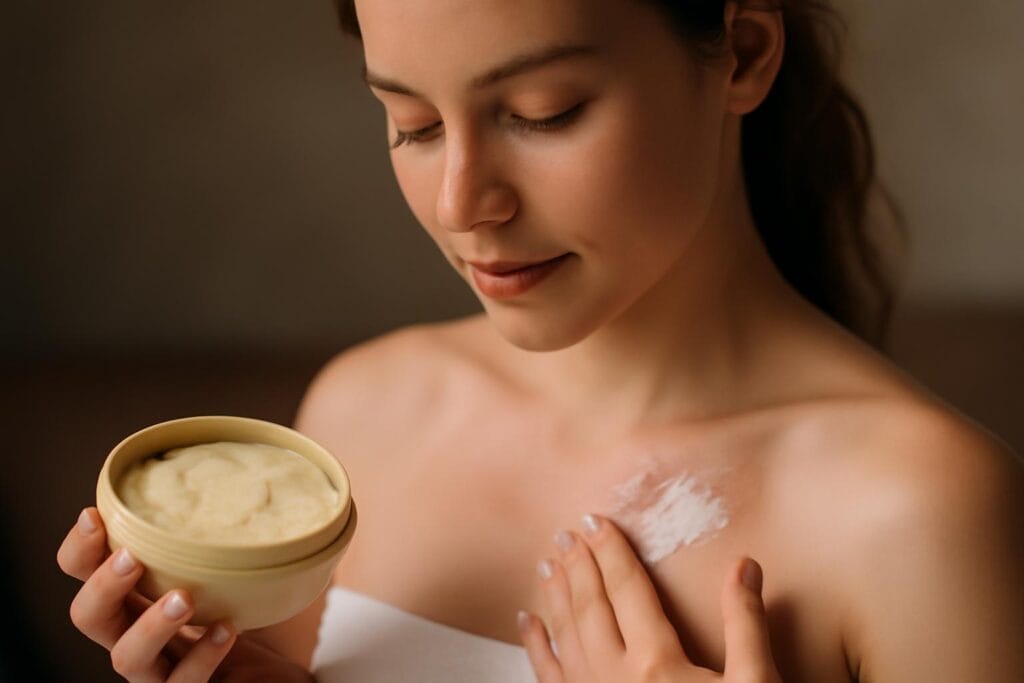 Według dermatologów masło kakaowe to naturalny nawilżacz na suchą skórę